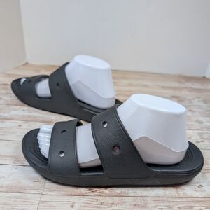 CROCS Iconic Comfort Slide On Slip On Sandal Shoes Black Men's Size 7